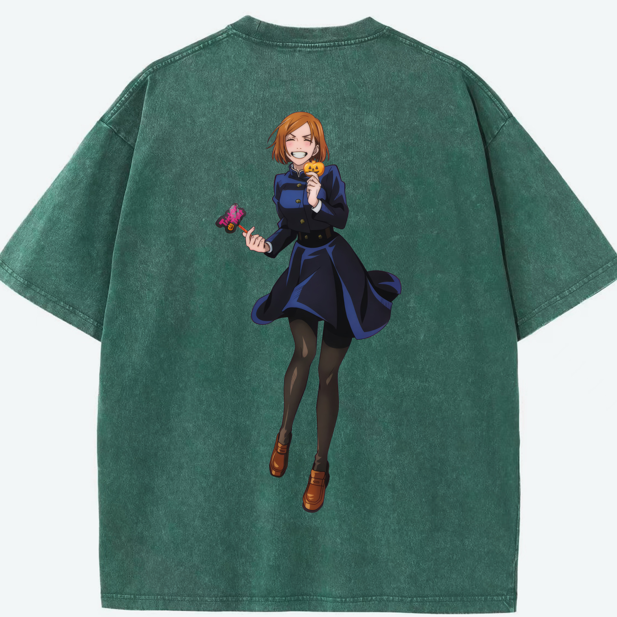 （画像用） 呪術廻戦 Jujutsu Kaisen 綿100% ヴィンテージ風 半袖Tシャツ（背面プリント）